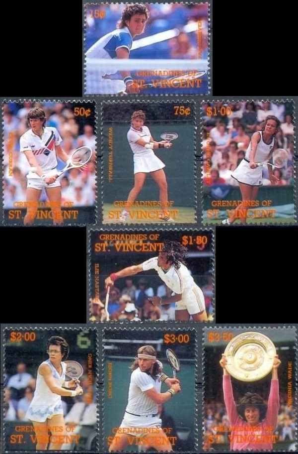 1988 International Tennis Players Stamps 1988 International Tennis Players Stamps